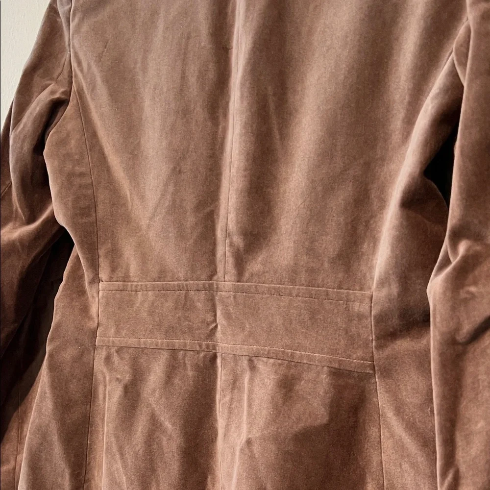 Banana Republic Factory Brown Velvet Blazer Womens Size 0 - Picture 5 of 14